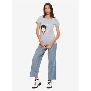 Official One Piece MONKEY D LUFFY Gray  Unisex T-Shirt Size S